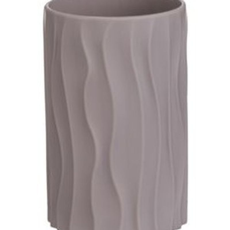 Ingrijire personala si Cosmetice - Igiena dentara - Periute de dinti clasice - Suport Plastic pentru Periuta de Dinti Model Waves, Culoare Taupe - Infinity.ro