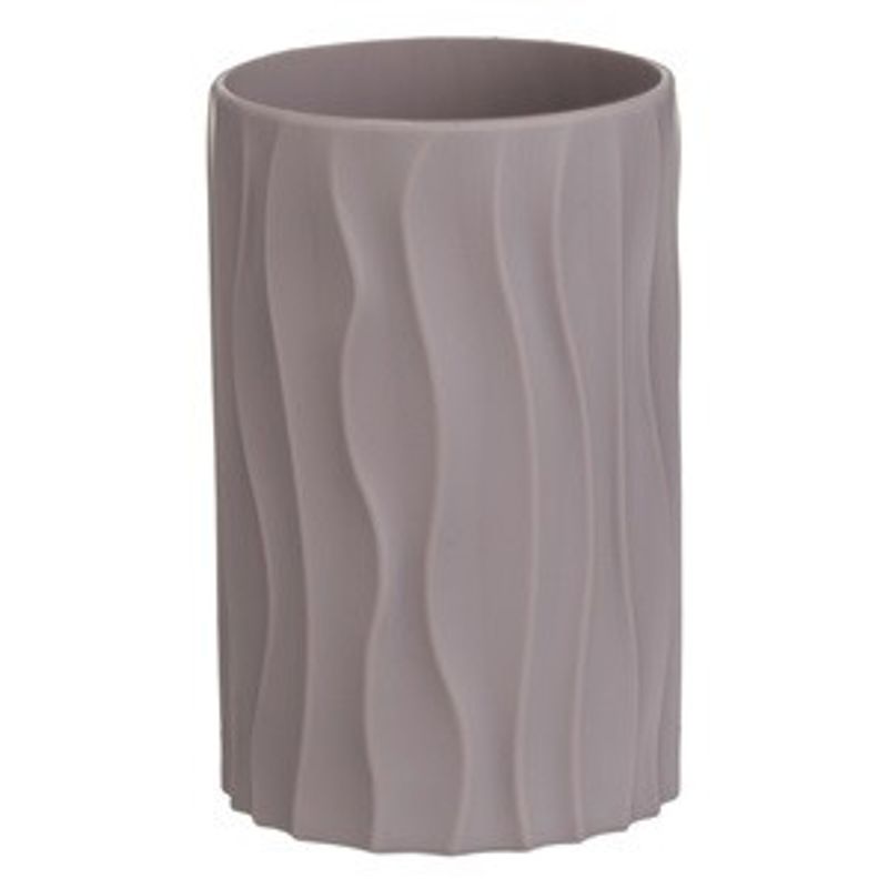 Ingrijire personala si Cosmetice - Igiena dentara - Periute de dinti clasice - Suport Plastic pentru Periuta de Dinti Model Waves, Culoare Taupe - Infinity.ro