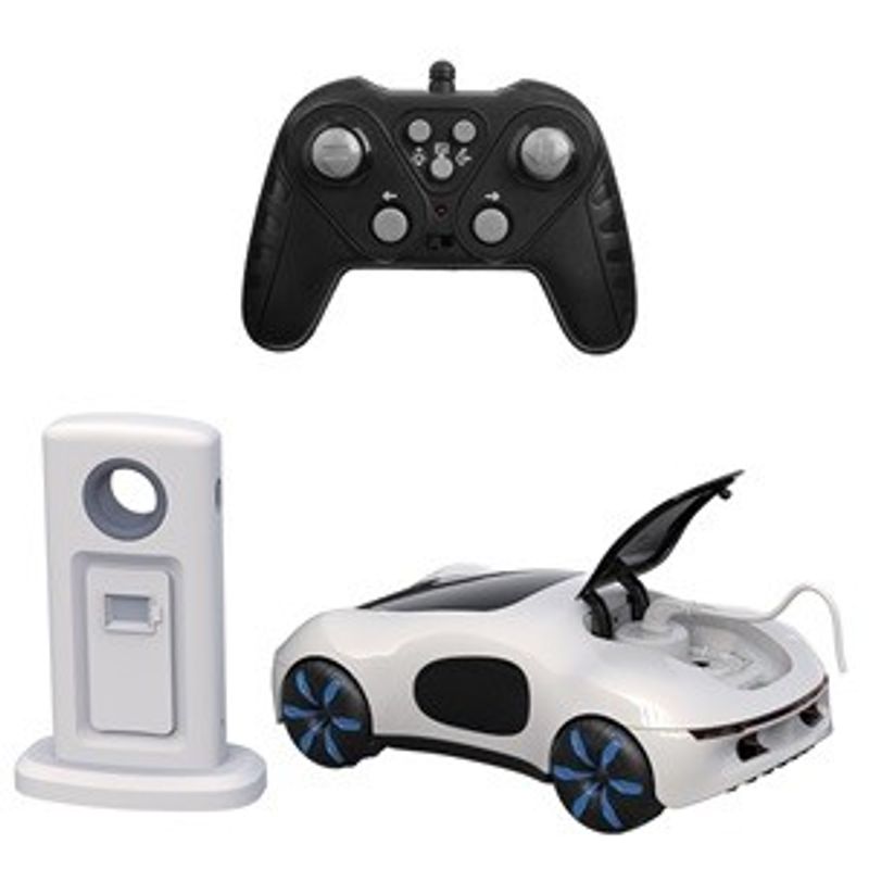 Jucarii, Copii si Bebe - Jucarii si jocuri - Vehicule si jucarii cu telecomanda - Masinute - Masina electrica de curse cu telecomanda, 1:16, cu lumini si efect de fum, alba - Infinity.ro