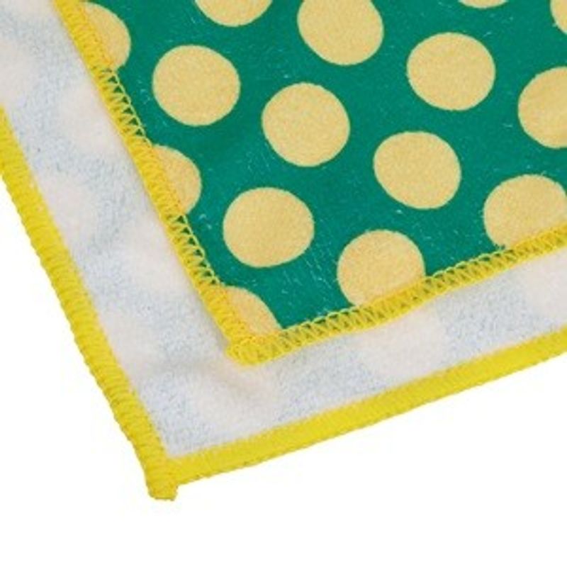 Market - Curatenie si intretinere casa - Produse bucatarie - Lavete si bureti - Lavete din Microfibre cu Model Buline, 30x30 cm, Set 6 buc, Multicolore - Infinity.ro