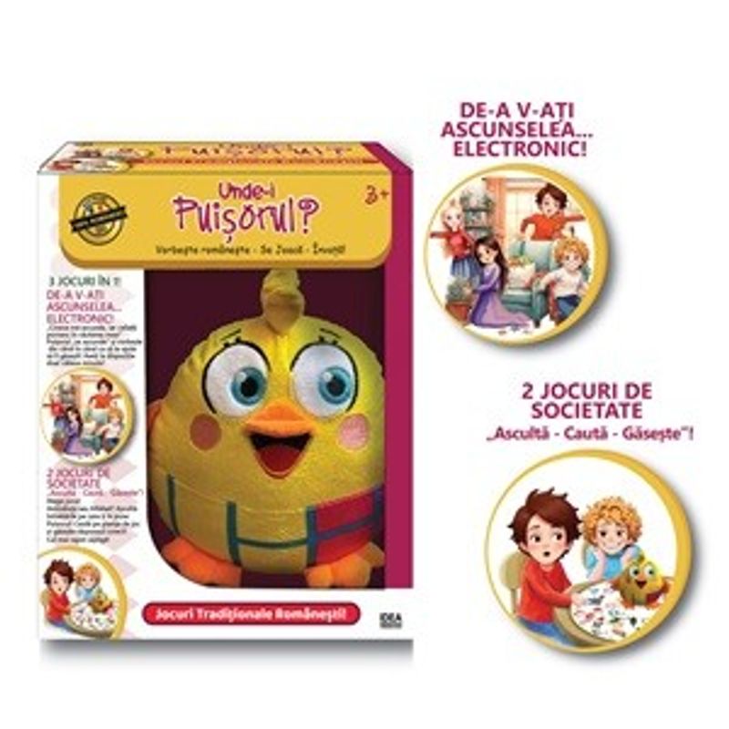 Jucarii, Copii si Bebe - Jucarii si jocuri - Jocuri si puzzle - Jocuri de societate - Joc de societate electronic cu plus, 3 jocuri in 1, galben - Infinity.ro