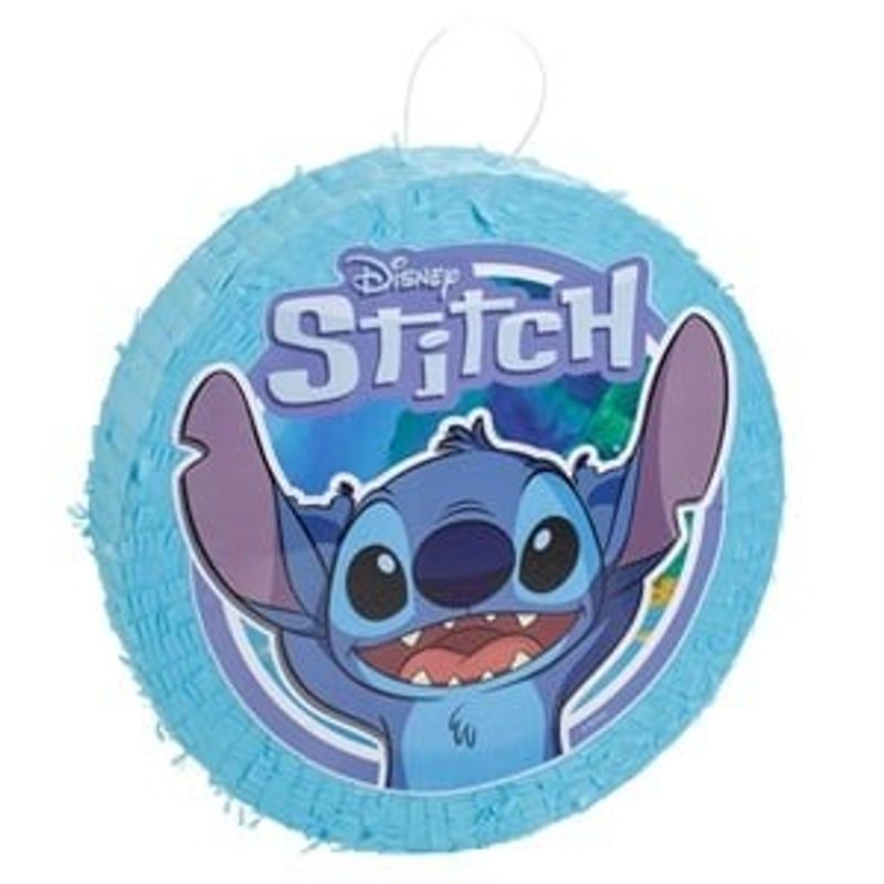 Jucarii, Copii si Bebe - Jucarii si jocuri - Jucarii bebelusi - Jucarii de baie - Pinata cu Personaj Stitch, 30 de Jucarii, Albastra, 37,5 cm - Infinity.ro
