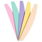 Ingrijire personala si Cosmetice - Manichiura si pedichiura - Pile cosmetice - Set Pile de Unghii Curbate, 5 buc, Culori Pastel - Infinity.ro