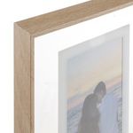 Casa si Gradina - Decoratiuni - Obiecte decorative - Accesorii decorative - Rama foto bej cu 3 locuri, 50x25 cm, plastic cu aspect de lemn si sticla - Infinity.ro