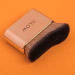 Ingrijire personala si Cosmetice - Machiaj - Aplicatoare si pensule machiaj - Pensula pentru autobronzant, aplicare uniforma, 7x2x6 cm, roz auriu - Infinity.ro