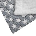Petshop - Ingrijire si Igiena - Produse uz extern - Sampon si balsam animale - Covoras pufos pentru animale de companie, Gri cu stele albe, 80x50 cm - Infinity.ro