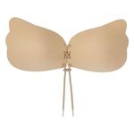 Fashion, accesorii si bijuterii - Femei - Lenjerie si pijamale femei - Lenjerie intima femei - Sutien Autoadeziv cu Siret Nude - Infinity.ro