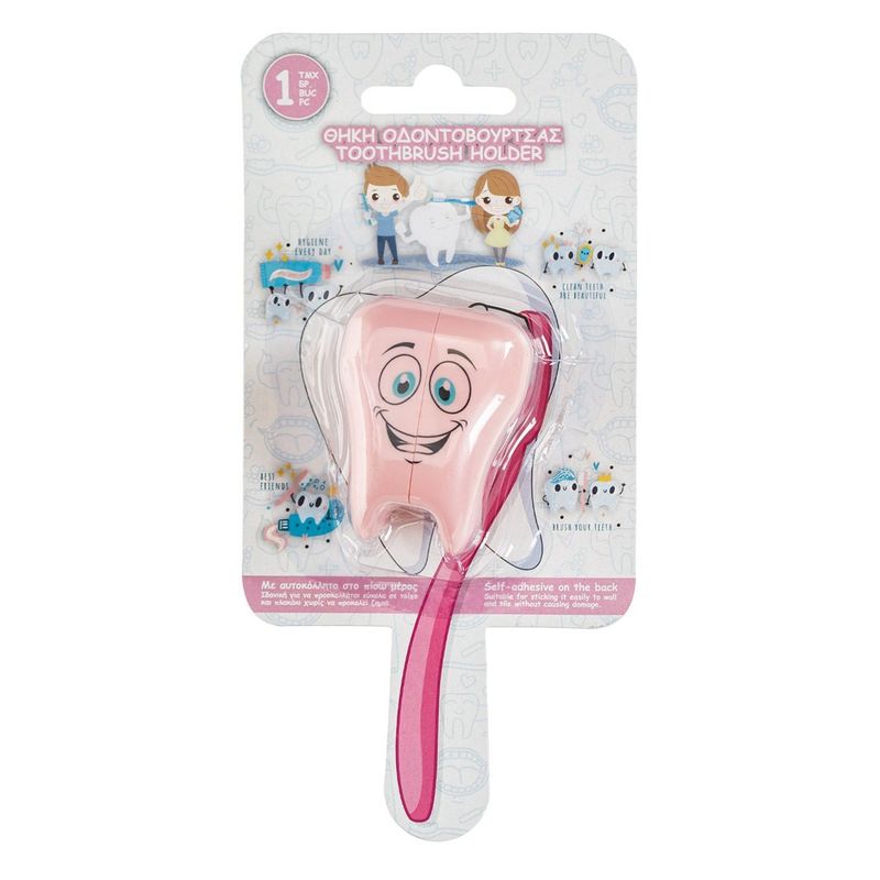 Ingrijire personala si Cosmetice - Igiena dentara - Periute de dinti clasice - Capac pentru periuta de dinti, Forma de dinte, Roz, pentru copii - Infinity.ro