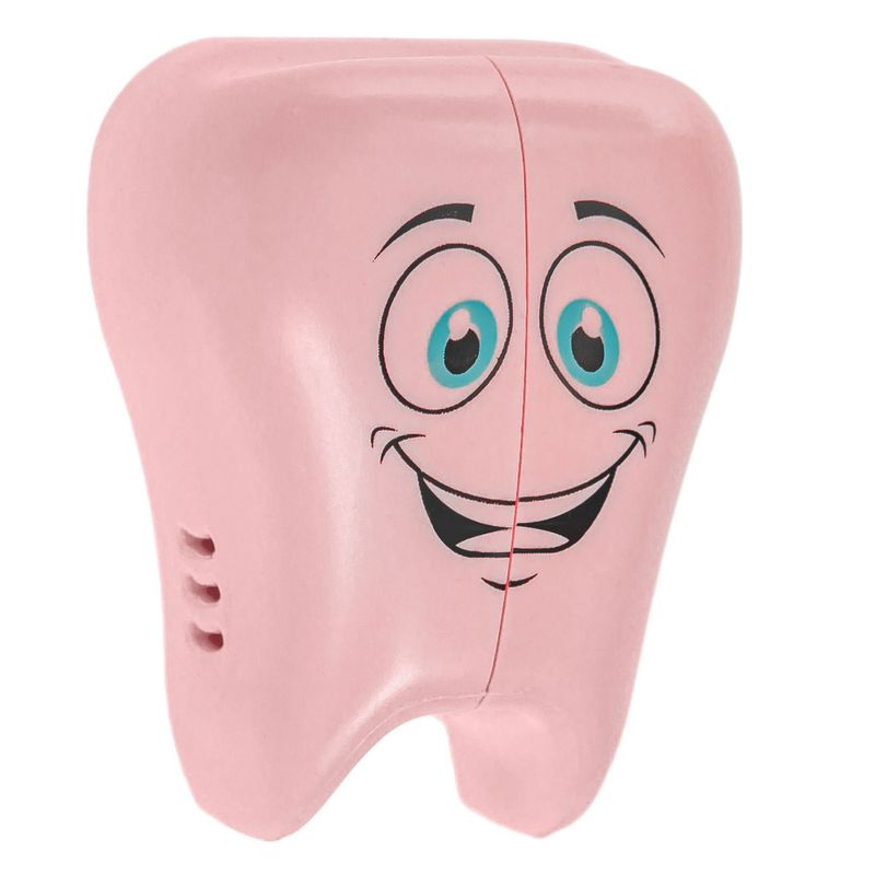 Ingrijire personala si Cosmetice - Igiena dentara - Periute de dinti clasice - Capac pentru periuta de dinti, Forma de dinte, Roz, pentru copii - Infinity.ro