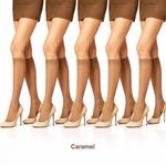 Fashion, accesorii si bijuterii - Femei - Lenjerie si pijamale femei - Sosete si ciorapi femei - Sosete 3/4, 20 Den, Culoare Caramel, 5 Perechi, One Size - Infinity.ro