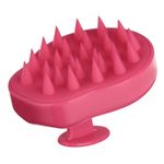 Ingrijire personala si Cosmetice - Ingrijire personala - Ingrijire par - Perii de par si piepteni - Perie de masaj capilar cu maner, 10 cm, silicon, roz - Infinity.ro