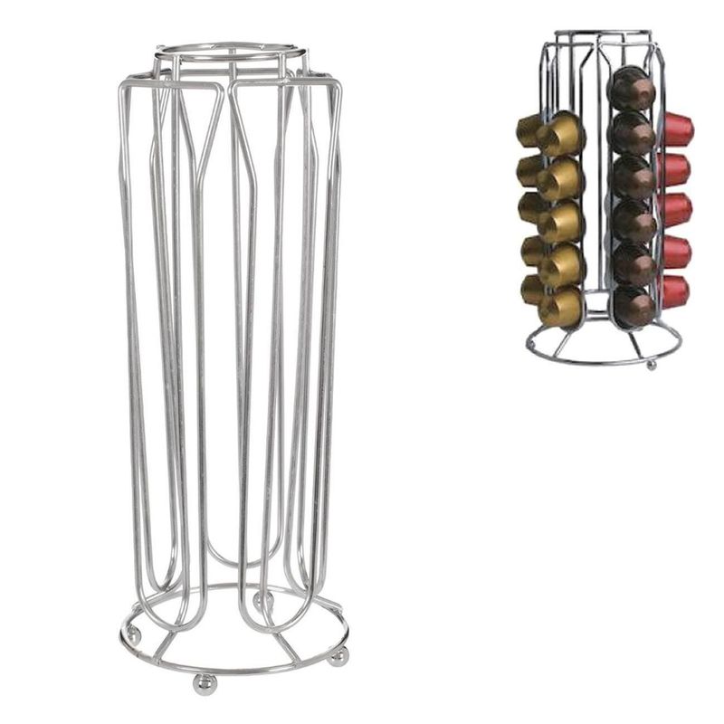 Market - Cafea si ceaiuri - Cafea - Suport Metalic pentru 30 de Capsule de Cafea 9.5x25cm - Infinity.ro