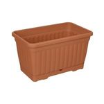Casa si Gradina - Gradinarit si plante - Plante si ghivece - Accesorii ghivece si jardiniere - Jardiniera din plastic cu farfurie incorporata, Teracota, 30.5x18.5x17cm, 6L - Infinity.ro