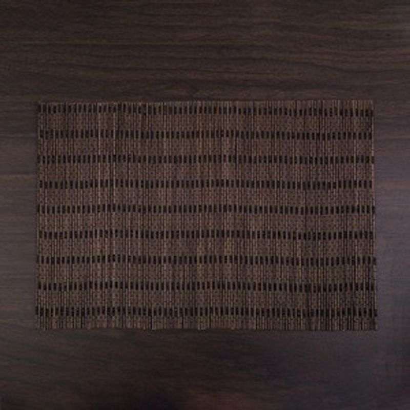 Casa si Gradina - Bucatarie si vesela - Vesela si tacamuri - Farfurii si boluri - Suport farfurie din bambus, Maro cu dungi, 45x30cm - Infinity.ro