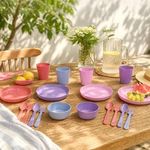 Casa si Gradina - Gradina si terasa - Gratare si accesorii - Cosuri picnic - Set 4 Boluri din Plastic, 350 ml, Culori Diverse - Infinity.ro
