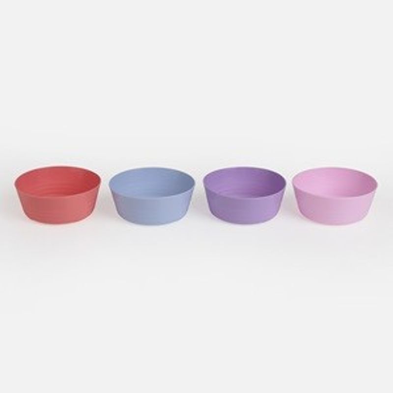 Casa si Gradina - Gradina si terasa - Gratare si accesorii - Cosuri picnic - Set 4 Boluri din Plastic, 350 ml, Culori Diverse - Infinity.ro