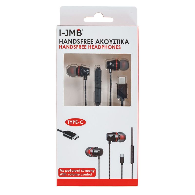 Carti si Birotica - Carti - Audiobook - Casti Audio Handsfree cu Microfon si Volum Ajustabil, Type C, Negru, Cablu 120cm - Infinity.ro