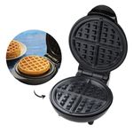 Electronice si Electrocasnice - Electrocasnice bucatarie - Accesorii electrocasnice bucatarie - Aparat Electric Mini pentru Vafe Antiaderente - Negru - Infinity.ro