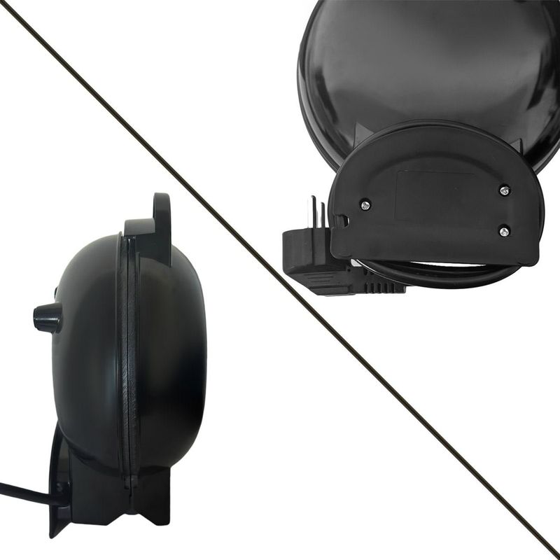 Electronice si Electrocasnice - Electrocasnice bucatarie - Accesorii electrocasnice bucatarie - Aparat Electric Mini pentru Vafe Antiaderente - Negru - Infinity.ro