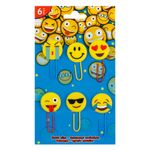 Carti si Birotica - Birotica - Accesorii de birou - Agrafe si capse - Agrafe metalice colorate cu topper fete, 6.5 cm, set 6 buc - Infinity.ro