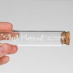 Casa si Gradina - Bucatarie si vesela - Cani si pahare - Sticle - Sticla decorativa de nunta cu dop de pluta, 30 ml, transparenta - Infinity.ro