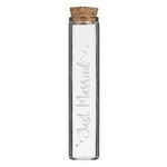 Casa si Gradina - Bucatarie si vesela - Cani si pahare - Sticle - Sticla decorativa de nunta cu dop de pluta, 30 ml, transparenta - Infinity.ro