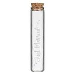 Casa si Gradina - Bucatarie si vesela - Cani si pahare - Sticle - Sticla decorativa de nunta cu dop de pluta, 30 ml, transparenta - Infinity.ro