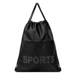 Sport si Outdoor - Fitness - Aparate fitness - Platforme vibrante - Rucsac Sport cu Buzunar Negru "SPORTS" 32.5x41.5cm - Infinity.ro