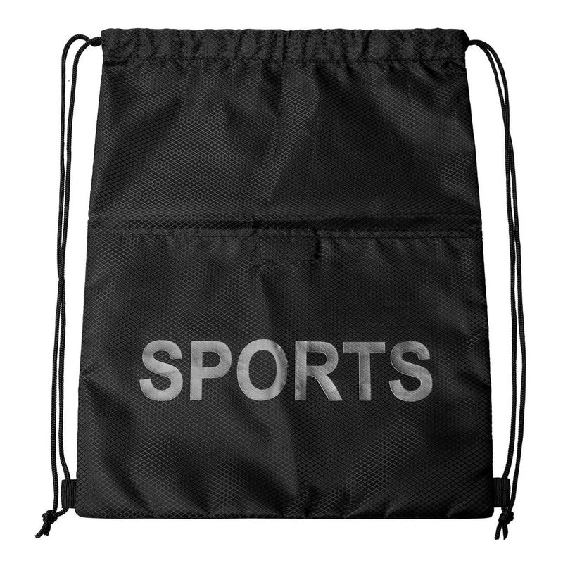 Sport si Outdoor - Fitness - Aparate fitness - Platforme vibrante - Rucsac Sport cu Buzunar Negru "SPORTS" 32.5x41.5cm - Infinity.ro