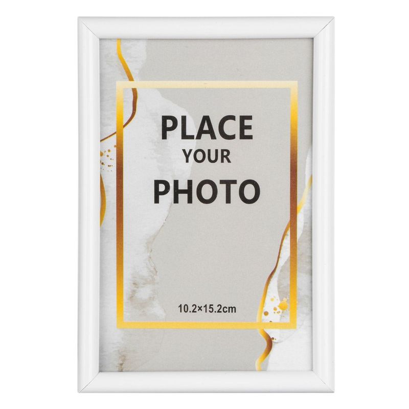 Casa si Gradina - Decoratiuni - Obiecte decorative - Accesorii decorative - Rama foto decorativa alba, 10x15 cm, plastic - Infinity.ro