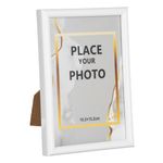 Casa si Gradina - Decoratiuni - Obiecte decorative - Accesorii decorative - Rama foto decorativa alba, 10x15 cm, plastic - Infinity.ro