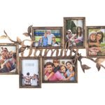 Casa si Gradina - Decoratiuni - Obiecte decorative - Accesorii decorative - Rama foto decorativa bronz, 6 poze, 60x38 cm - Infinity.ro