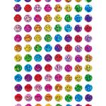 Casa si Gradina - Decoratiuni - Stickere decorative - Autocolante cu Emoji Colorate, Set 84 buc, Rotunde, Efect Glitter - Infinity.ro