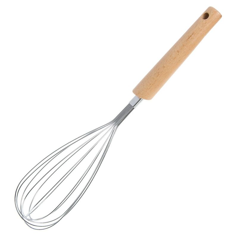Casa si Gradina - Bucatarie si vesela - Ustensile bucatarie - Seturi ustensile de bucatarie - Tel Metalic cu Maner din Lemn, 33 cm - Infinity.ro