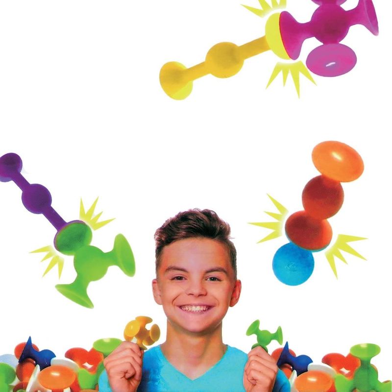 Jucarii, Copii si Bebe - Jucarii si jocuri - Vehicule si jucarii cu telecomanda - Utilaje constructie de jucarie - Pop Fidjet Ventuze Colorate 11buc - Infinity.ro