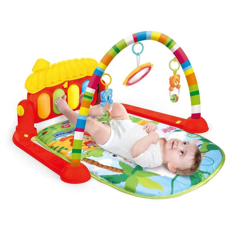 Jucarii, Copii si Bebe - Jucarii si jocuri - Jucarii bebelusi - Jucarii interactive bebelusi - Saltea de Joaca pentru Bebelusi cu Pian Rosie - Infinity.ro