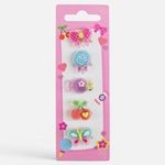 Fashion, accesorii si bijuterii - Copii - Accesorii copii - Bijuterii si ceasuri copii - Inele pentru copii cu strasuri, set 5 buc, modele de vara, argintii - Infinity.ro
