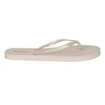 Fashion, accesorii si bijuterii - Femei - Incaltaminte femei - Slapi si papuci femei - Papuci de plaja pentru femei, culoare crem, talpa reliefata, curelusa - Infinity.ro