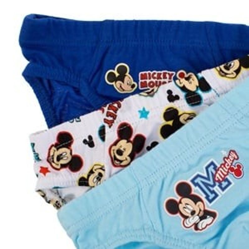 Fashion, accesorii si bijuterii - Copii - Lenjerie si pijamale copii - Lenjerie intima copii - Set Chiloti din Bumbac Colorat cu Imprimeu Mickey Mouse pentru Copii - Infinity.ro