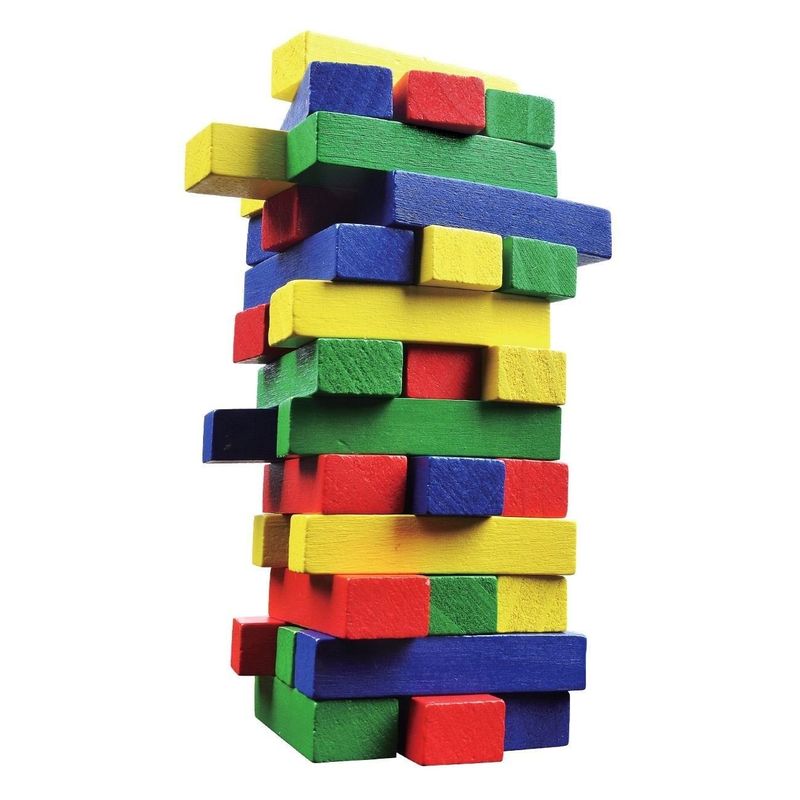 Jucarii, Copii si Bebe - Jucarii si jocuri - Jocuri si puzzle - Jocuri de societate - Joc de Societate Turn Tumblin Tower cu Cuburi Colorate, 48 de Piese - Infinity.ro