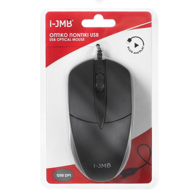 PC, gaming si accesorii - Periferice PC - Mouse - Mouse Optic cu Fir, 1200 dpi, Negru - Infinity.ro