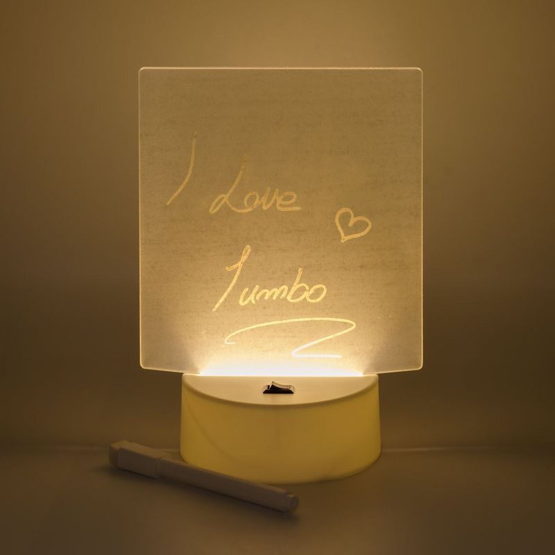 Casa si Gradina - Corpuri si surse de iluminat - Benzi LED - Tablita LED cu Marker si Radiera, 14x19.5 cm, Alba - Infinity.ro