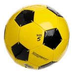 Sport si Outdoor - Sporturi de echipa - Fotbal - Porti fotbal - Minge de fotbal marimea 5, galben-neagra, textil - Infinity.ro