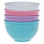 Casa si Gradina - Bucatarie si vesela - Vesela si tacamuri - Farfurii si boluri - Set 4 Boluri pentru Inghetata din Plastic, 240 ml, Multicolore - Infinity.ro