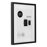 Casa si Gradina - Decoratiuni - Obiecte decorative - Accesorii decorative - Tablou Decorativ cu Paspartu, Rama din Lemn, Negru, 30x40cm - Infinity.ro