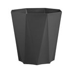 Casa si Gradina - Gradinarit si plante - Plante si ghivece - Ghivece si suporturi - Ghiveci decorativi octogonali din plastic antracit - Infinity.ro