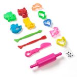 Carti si Birotica - Rechizite - Plastilina - Set Forme Plastilina cu Unelte si Accesorii, 14 piese, Multicolor - Infinity.ro