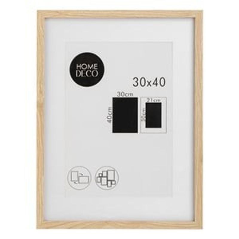 Casa si Gradina - Decoratiuni - Obiecte decorative - Accesorii decorative - Tablou Decorativ cu Rama din Lemn Natural si Paspartu, 32x42cm - Infinity.ro