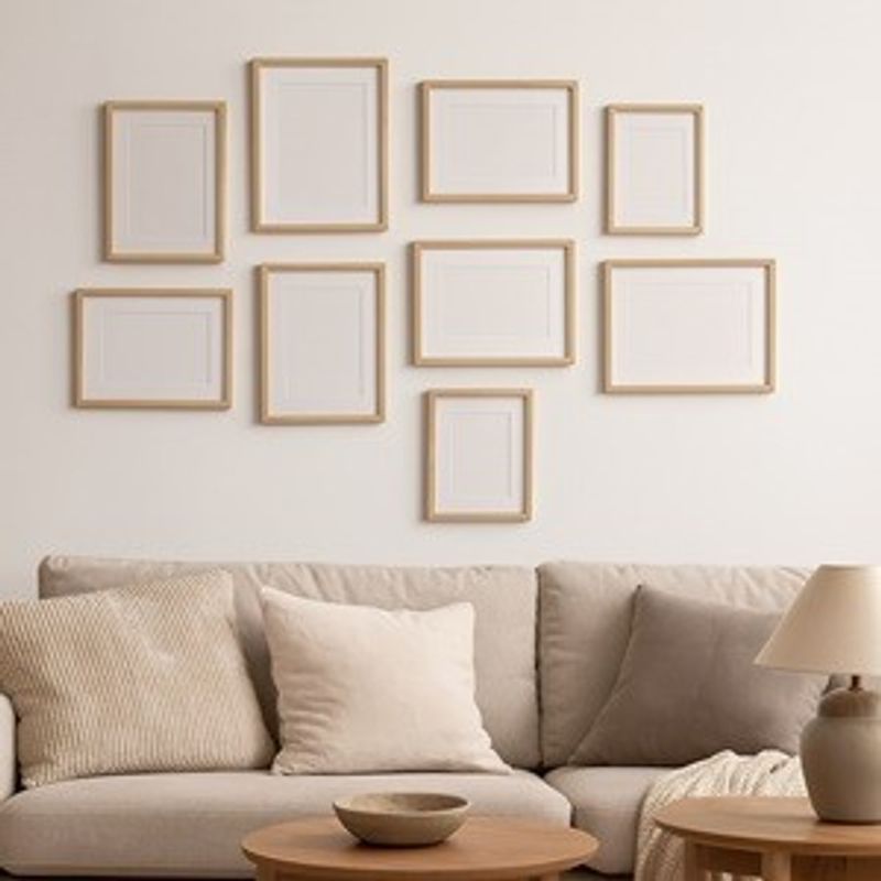 Casa si Gradina - Decoratiuni - Obiecte decorative - Accesorii decorative - Tablou Decorativ cu Rama din Lemn Natural si Paspartu, 32x42cm - Infinity.ro