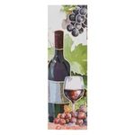 Carti si Birotica - Birotica - Articole ambalare - Sacosa Cadou cu Model Struguri din Folie Argintie pentru Sticle de Vin, 12x9x36cm - Infinity.ro
